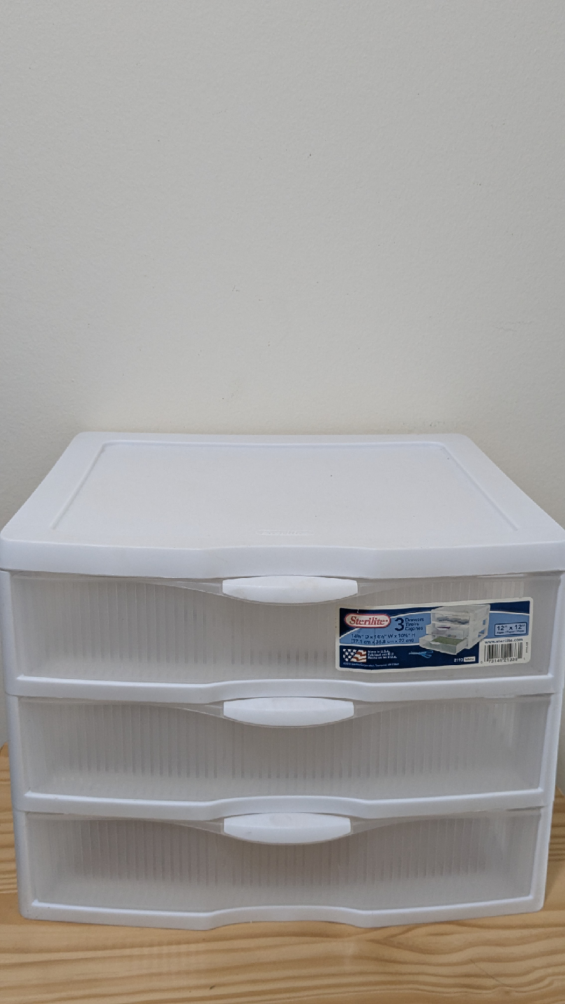 Sterilite 3 Drawer Wide Weave Tower