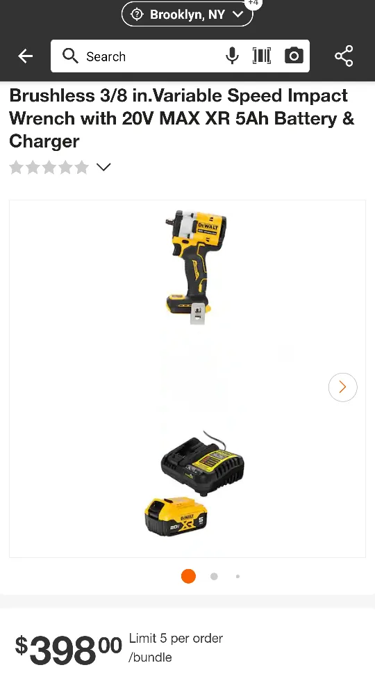 20V Max DeWalt Atomic 3/8" Impact Wrench Combo Kit image indicator(2)