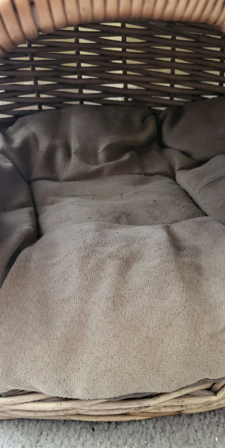 Cute Wicker Cat Bed Cave with Cushions image indicator(2)