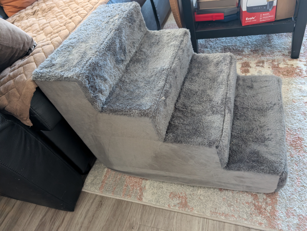 4-Step Gray Pet Stairs - photo 2
