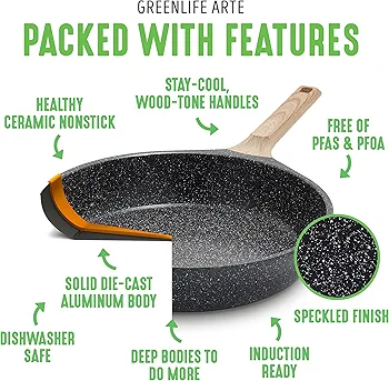NEW in box GreenLife Arte Cookware Set - photo 5