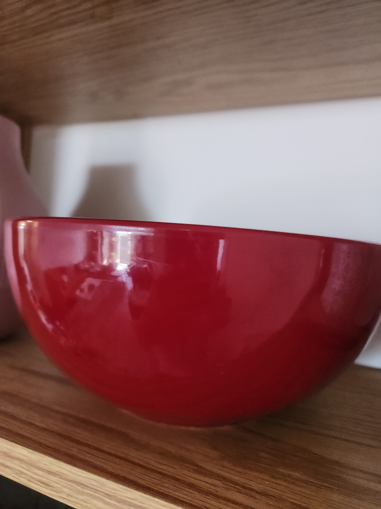 Red Serving Bowl