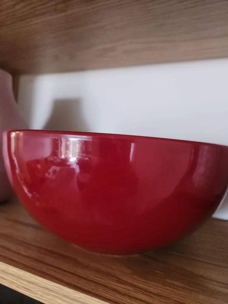 Red Serving Bowl