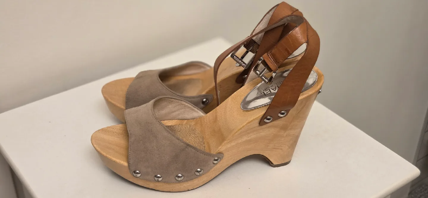 Michael Kors Wedge Sandals, Size 8 image indicator(4)