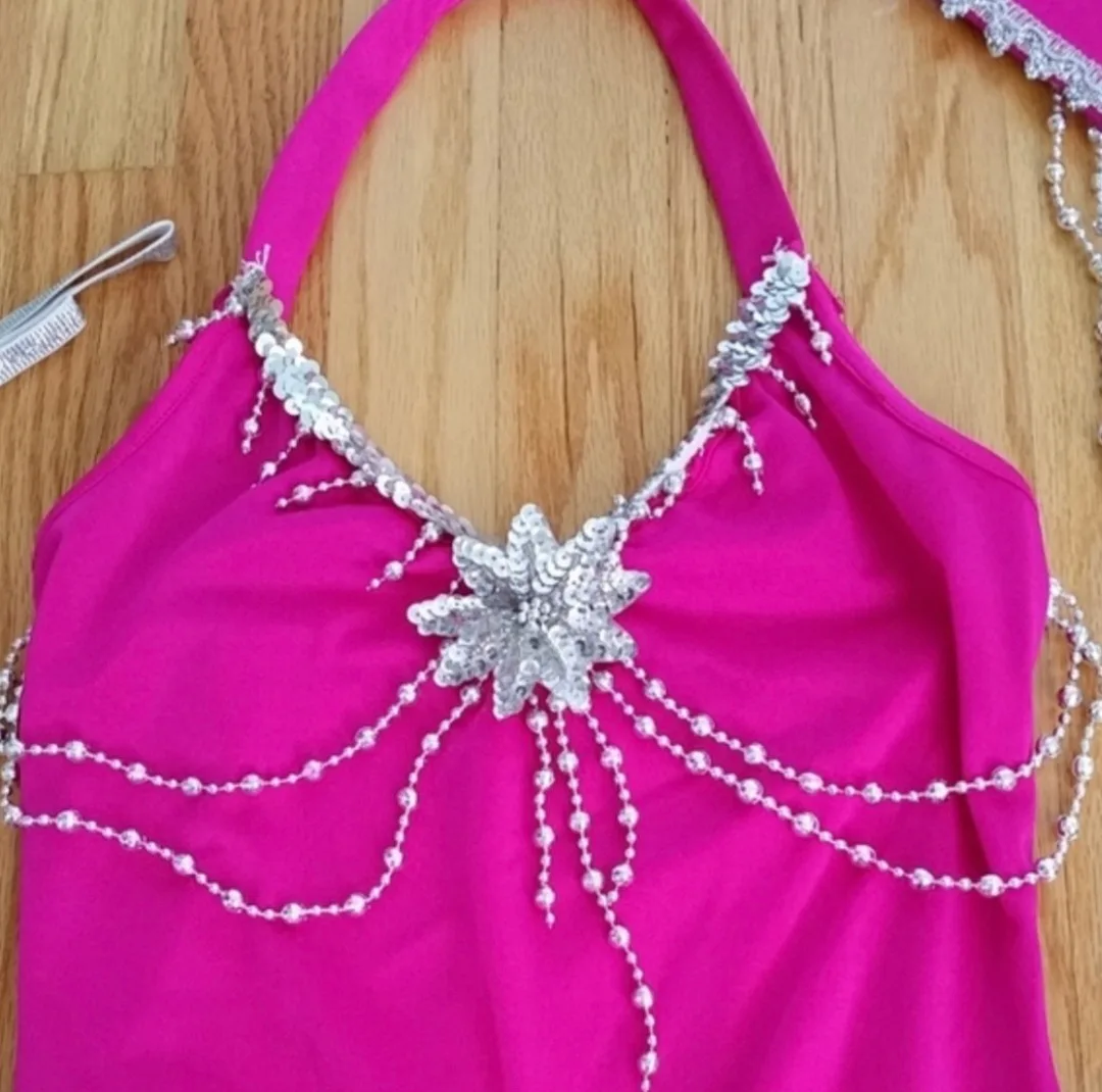 Deluxe Dreamgirl Sin City Showgirl Costume - Size Large image indicator(5)