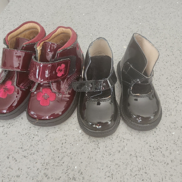 Black & Burgundy Patent Leather toddler shoes!