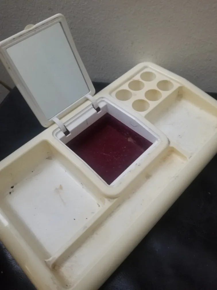 Vintage Off-White Cosmetic Organizer image indicator(2)