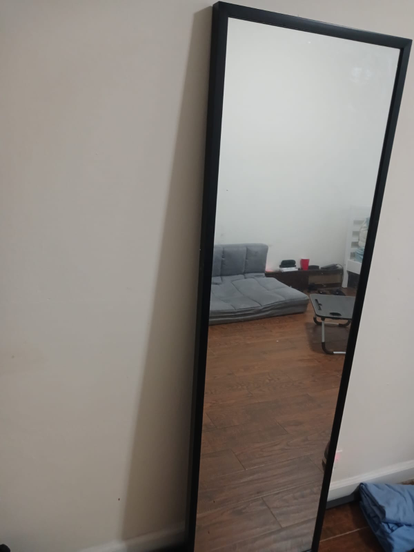 Full Length Mirror with Black Frame