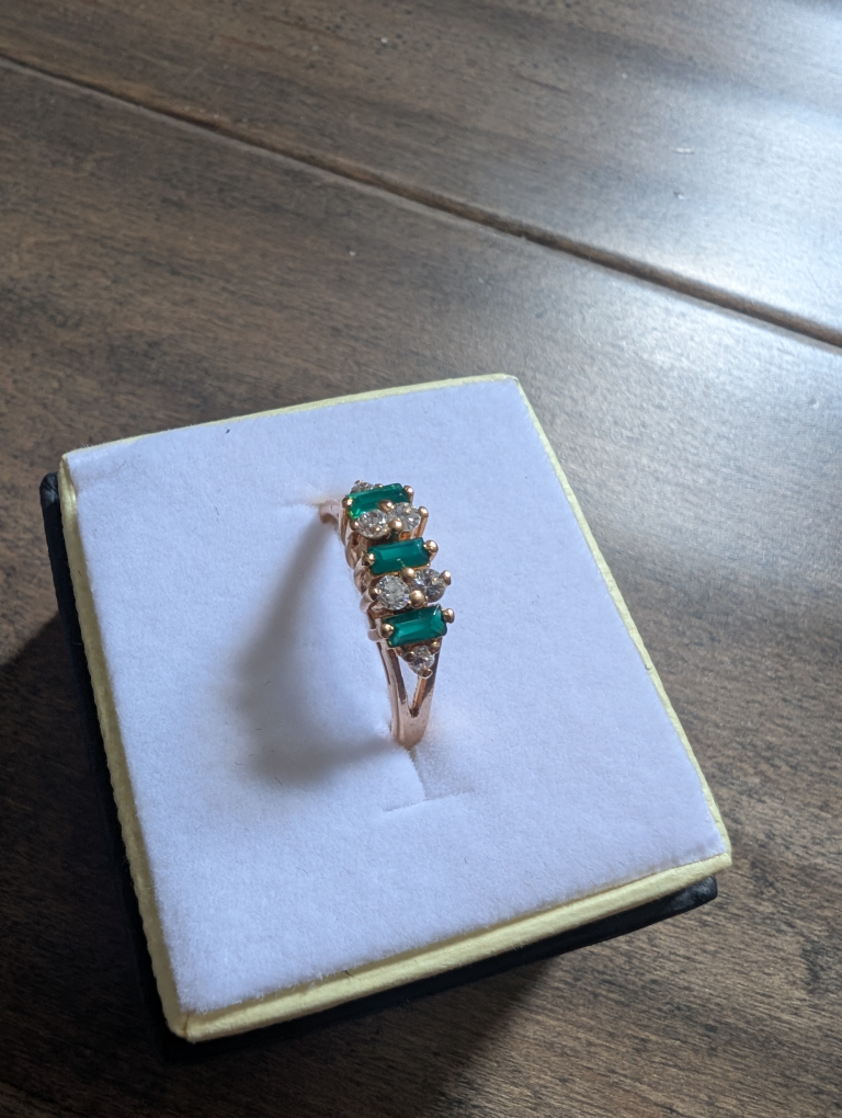 Brand New Green Cubic Zirconia Ring For Sale - photo 3