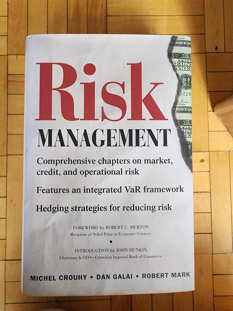 Risk Management Book by Crouhy, Galai, and Mark thumbnail
