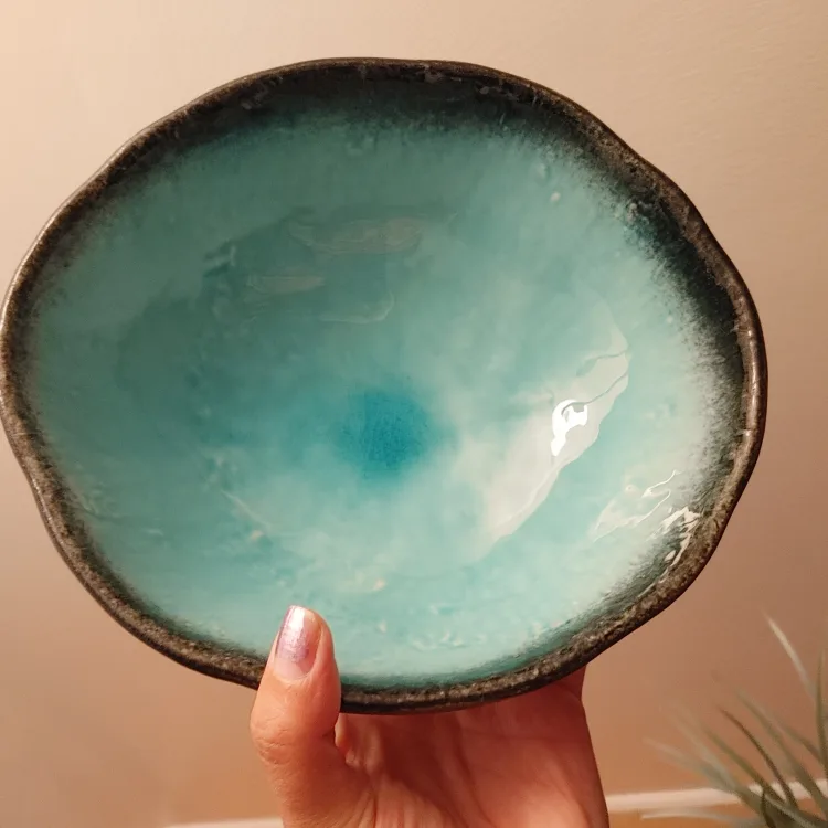 Handmade Ceramic Bowl - Turquoise thumbnail