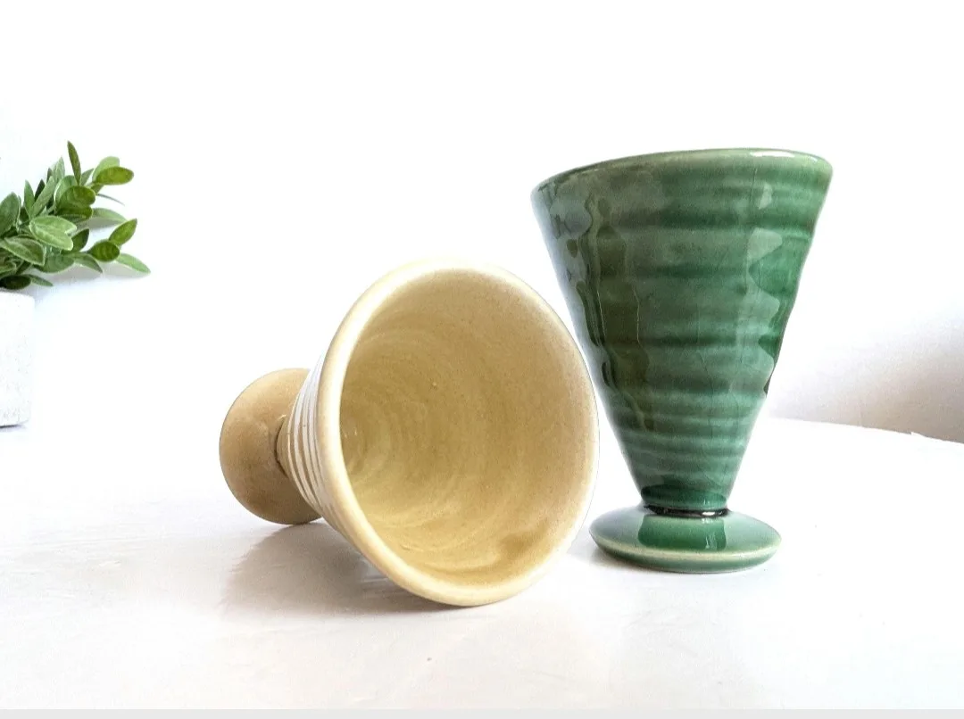 Japanese Saké Glasses ~ Drip Glaze Pottery image indicator(7)