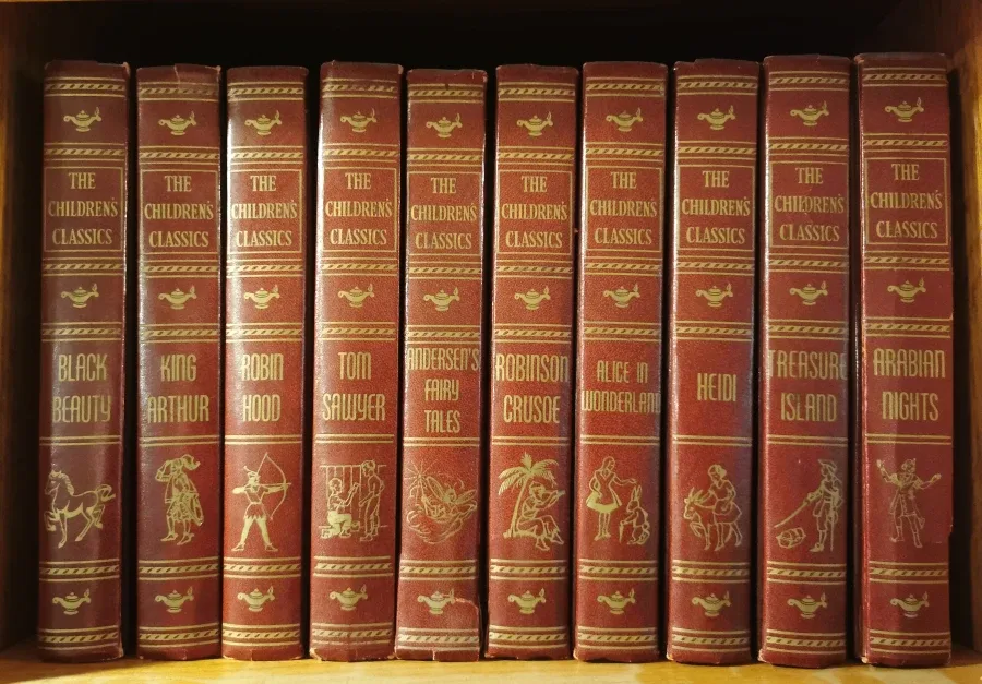Vintage Illustrated Children's Literature Book Set thumbnail