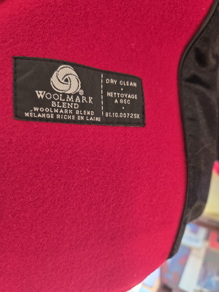 Le Chateau Woolmark Blend Red Coat
