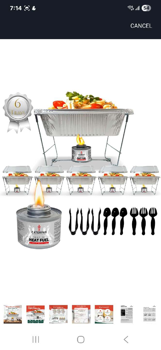 Caterpax Chafing Dish Set - 6 Trays - New - photo 5