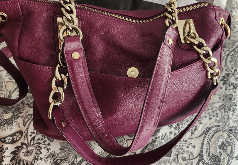 Danier Leather Handbag - Purple - photo 2