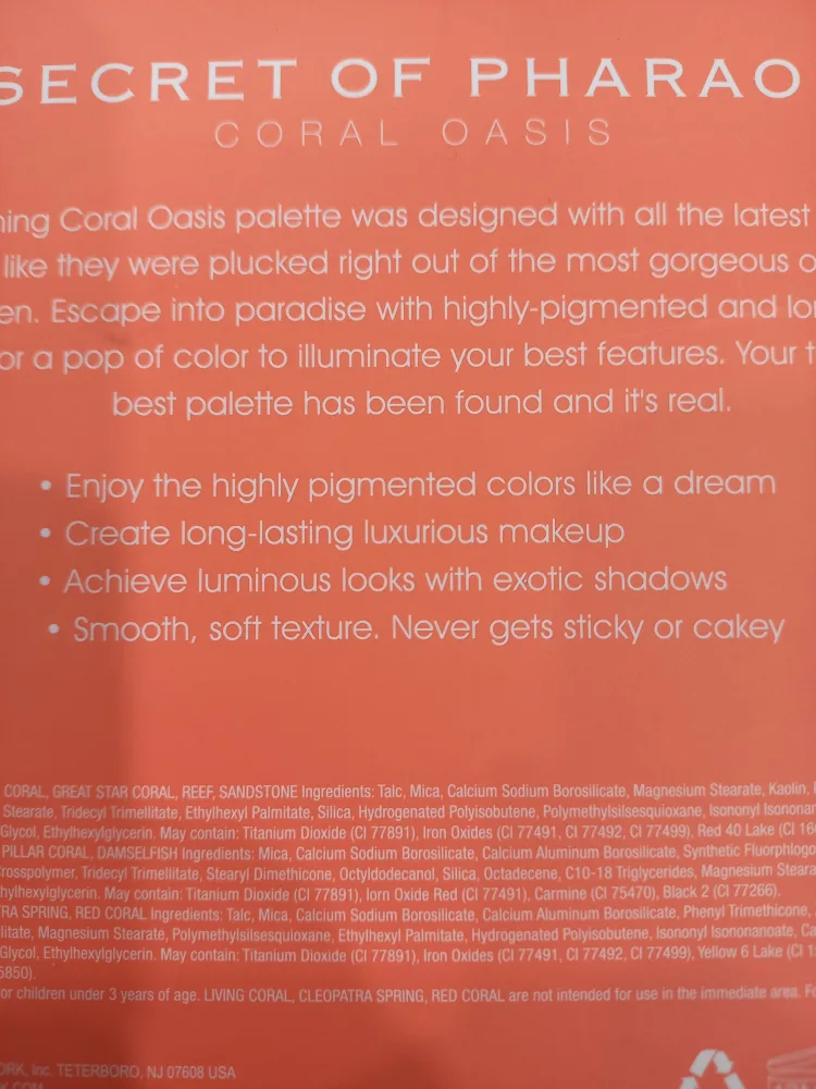 BRAND NEW EBIN New York Secret of Pharaoh Eyeshadow Palette image indicator(4)