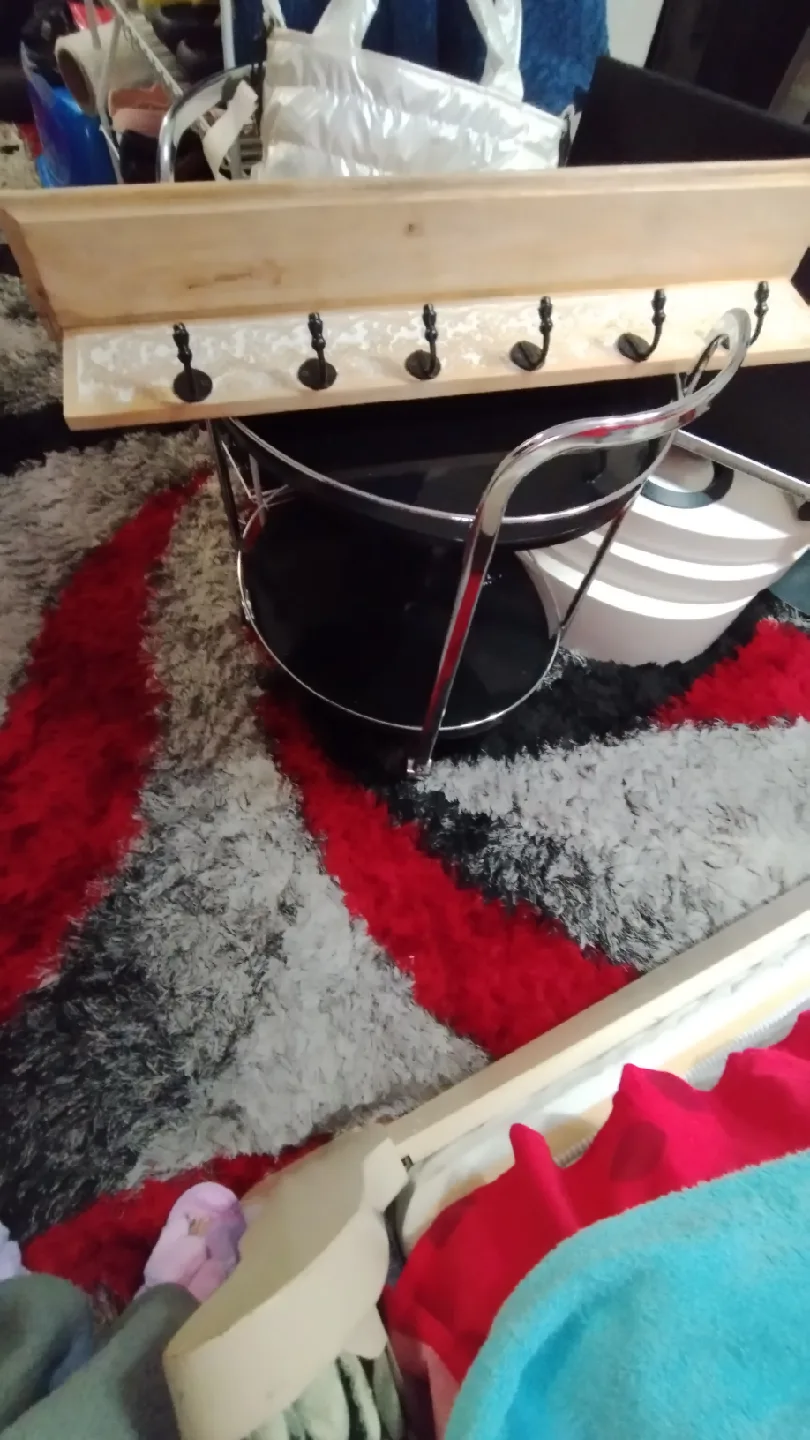 Coat Rack with Shelf & Side Table thumbnail