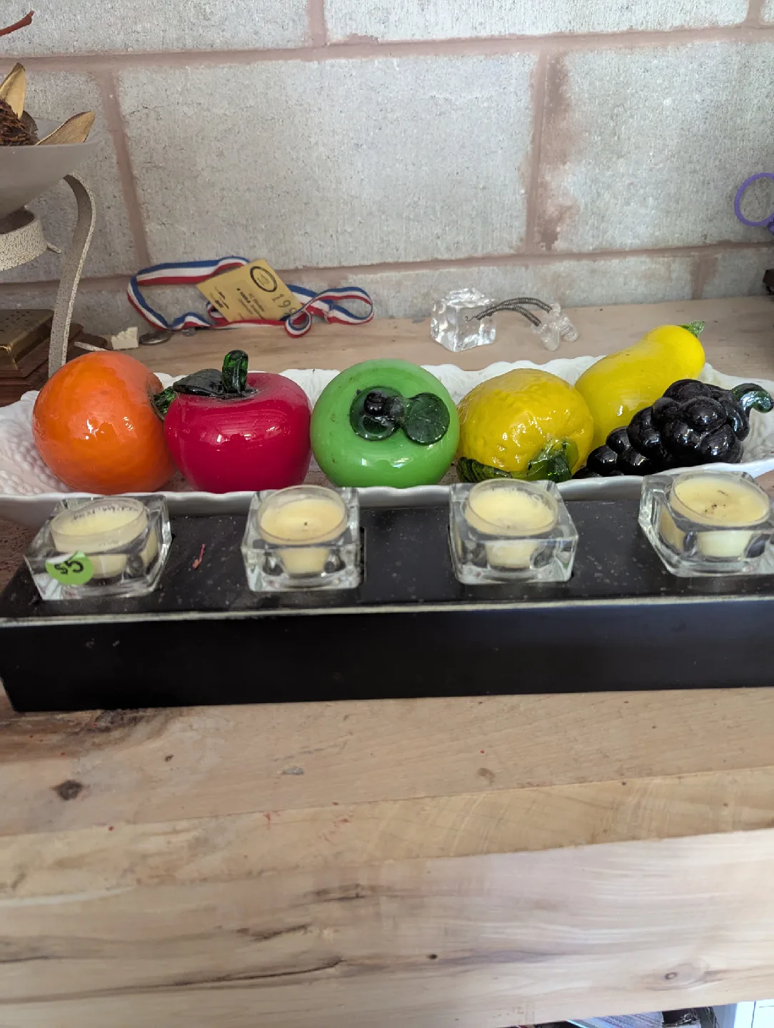 Decorative Fruit and Candle Holder thumbnail