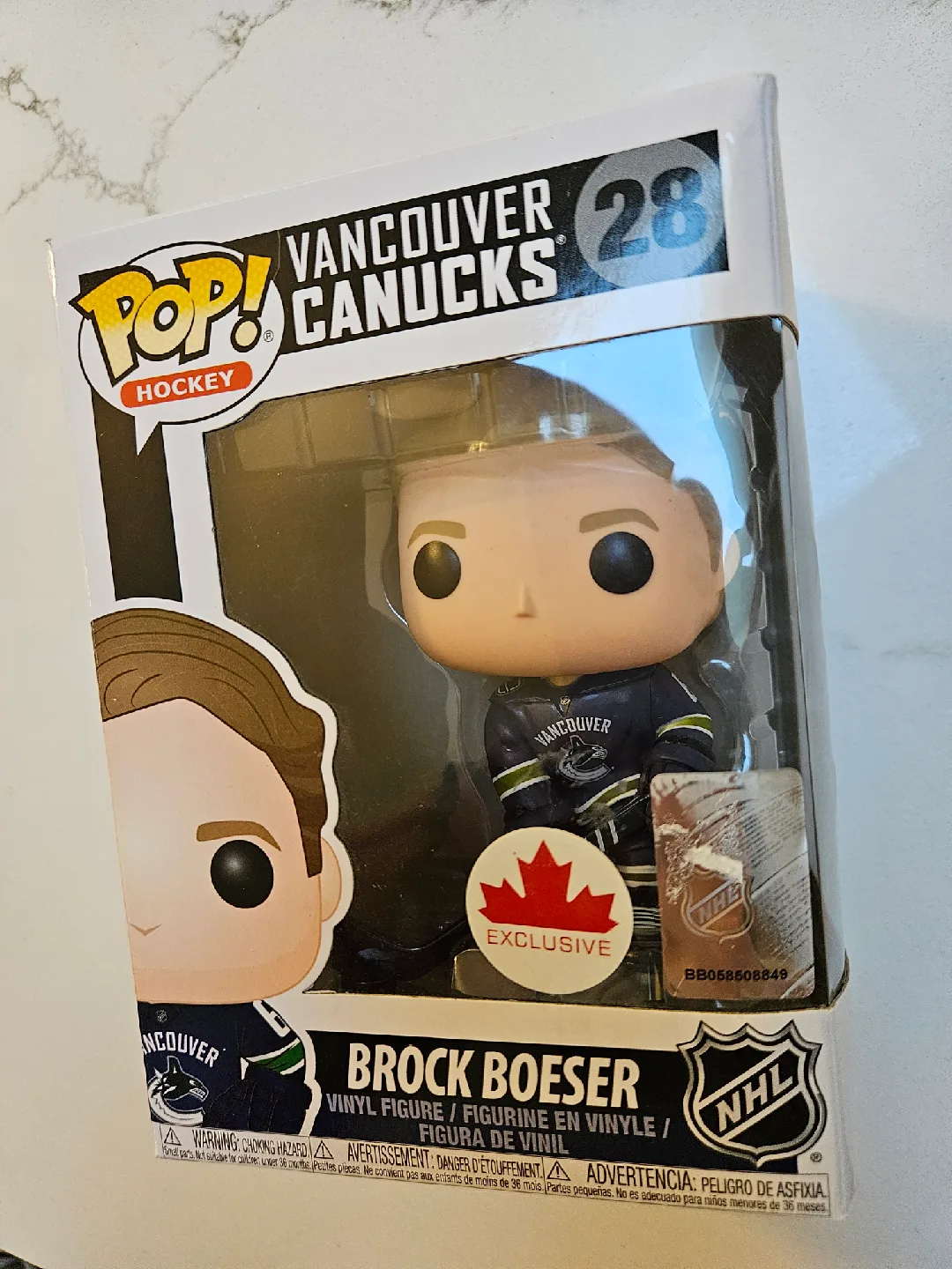 Funko Pop! NHL Vancouver Canucks Brock Boeser #28 image indicator(3)