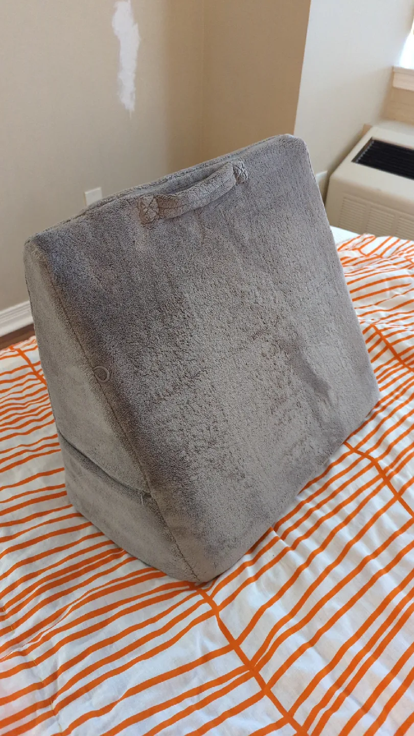 Grey Bed Wedge Pillow