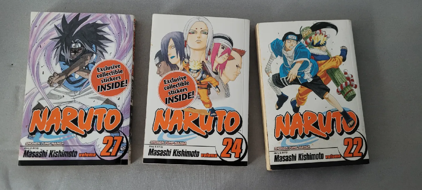 Naruto Manga Volumes 22, 24, 27 thumbnail
