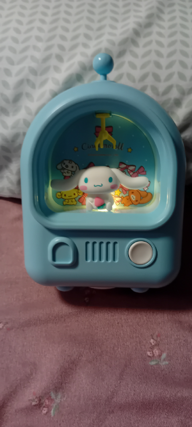 cinnamoroll night light, built in piggy bank w/ charger+manual