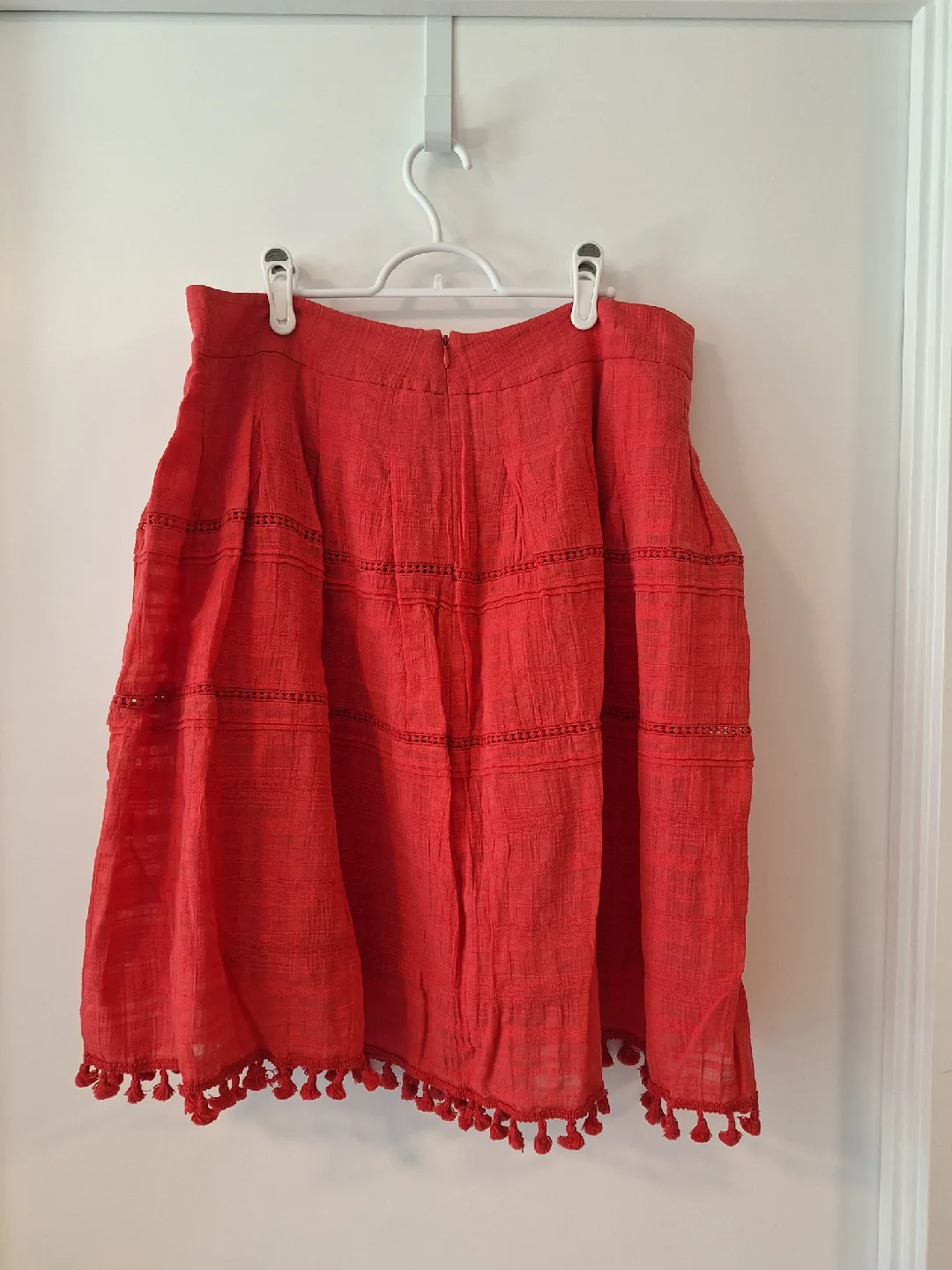 Talbots Red Skirt - Size 16 image indicator(5)