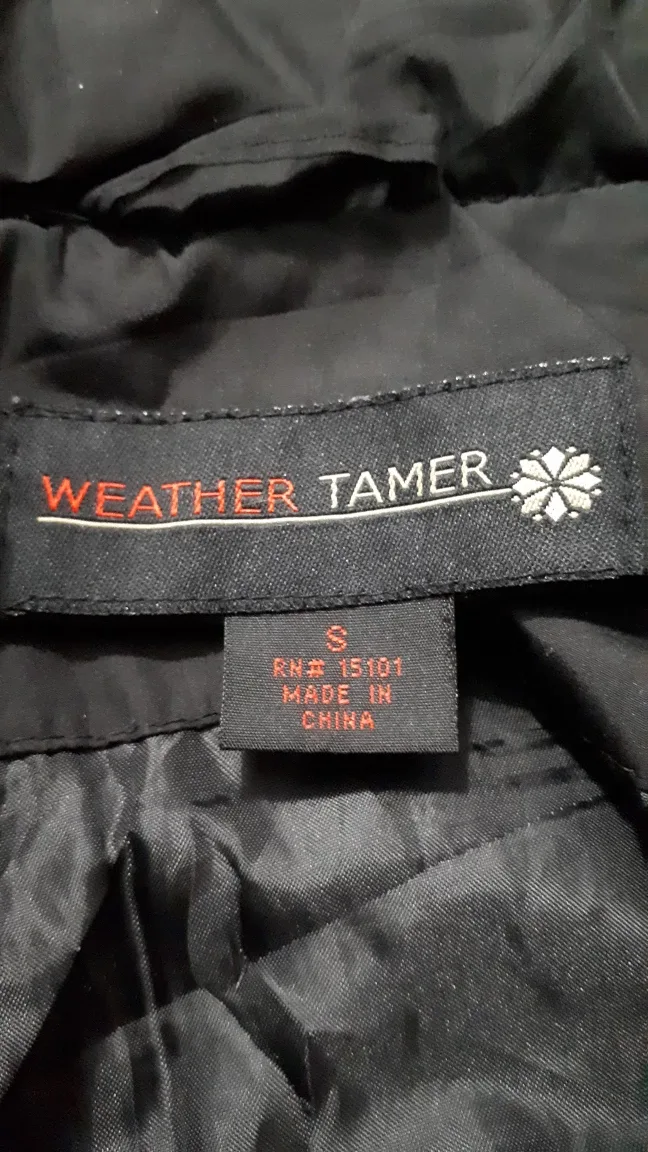 Weather Tamer Black Puffer Coat - Size S image indicator(3)
