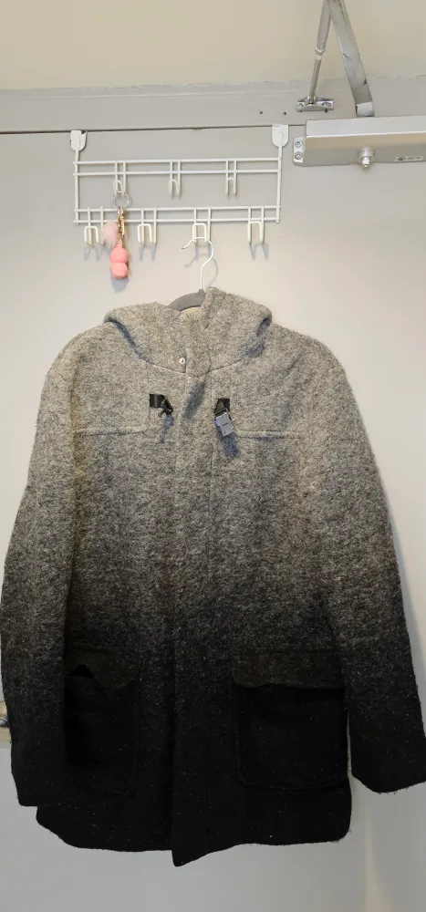 Jack & Jones Grey Ombre Hooded Jacket - Size 175/96A thumbnail