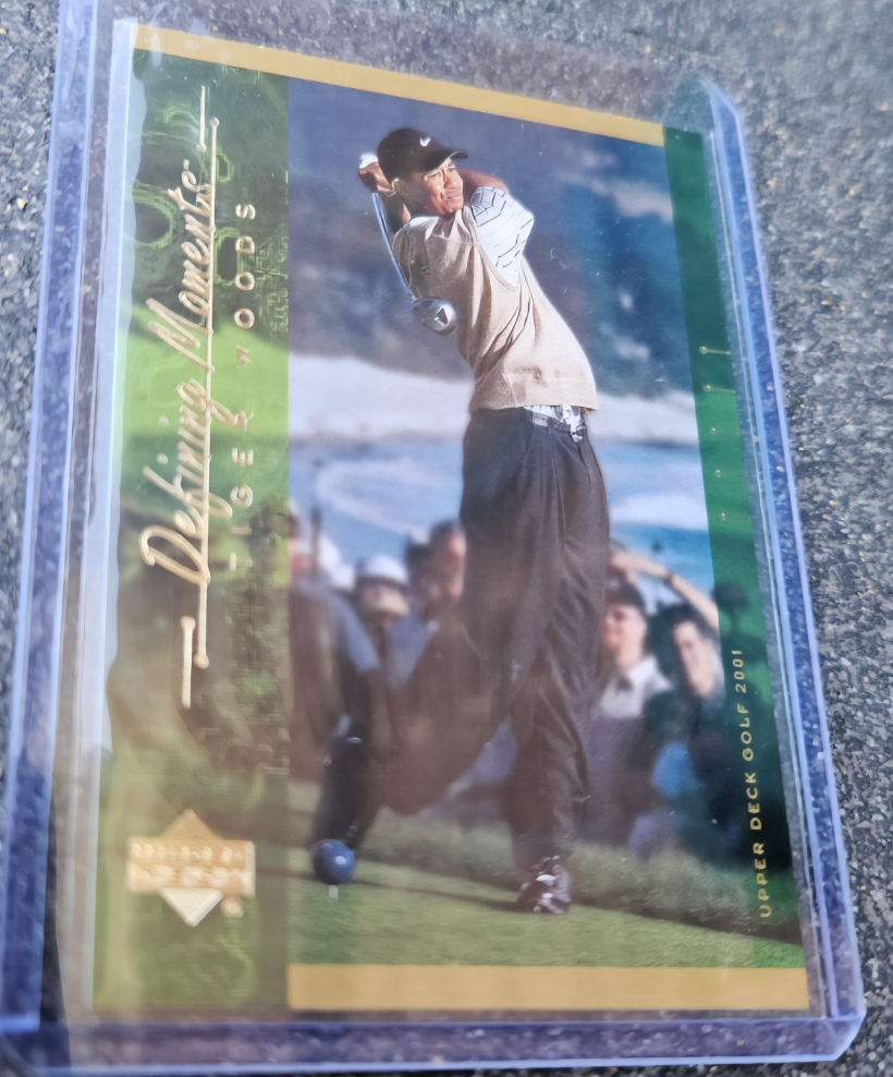 Tiger Woods Upper Deck Golf Card 2001