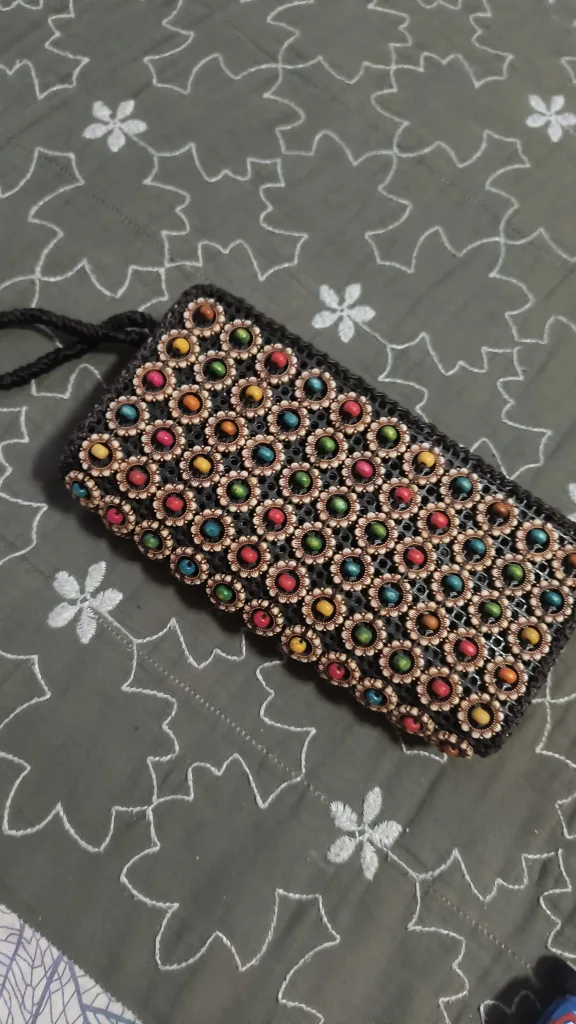 Handmade Beaded Clutch
