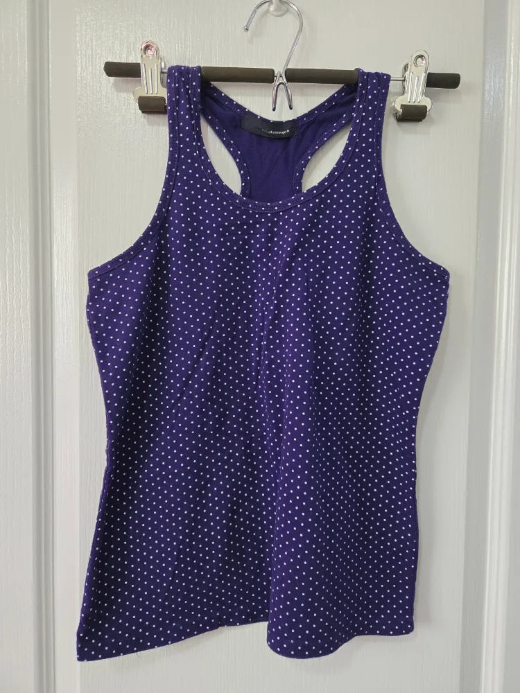 Tank Top - Purple with White Dots 🥕 thumbnail