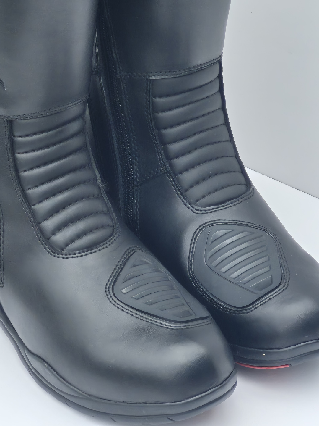 ZTX Motorcycle Riding Boots - Black - photo 2