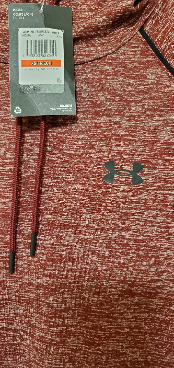 Under Armour Women's Heathered Maroon Hoodie image indicator(6)