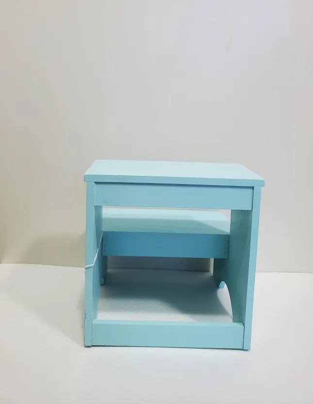 Wooden Kids Step Stool - Light Blue 🥕 #Thrifty Pick image indicator(3)