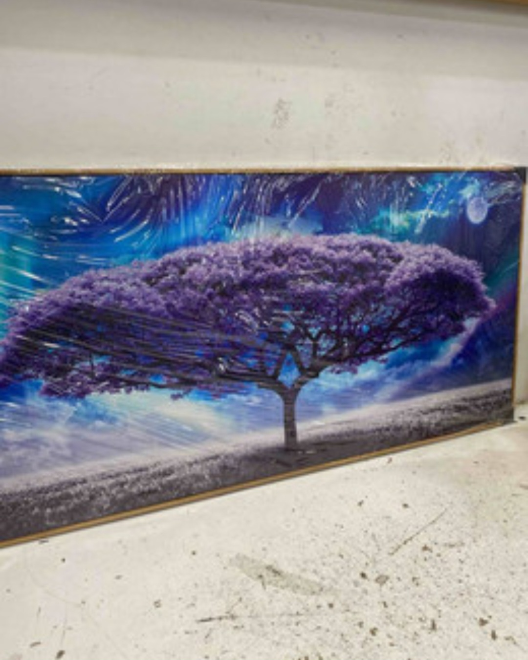 Purple Tree Painting 40L" x 20W"