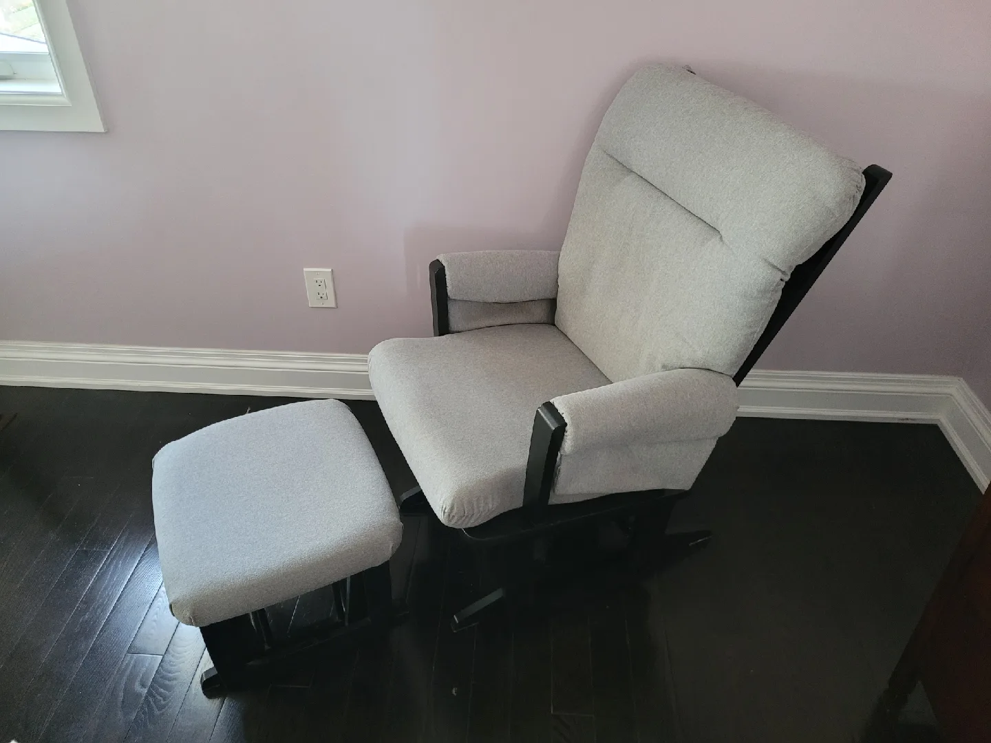 Dutalier Glider rocking chair and ottoman thumbnail