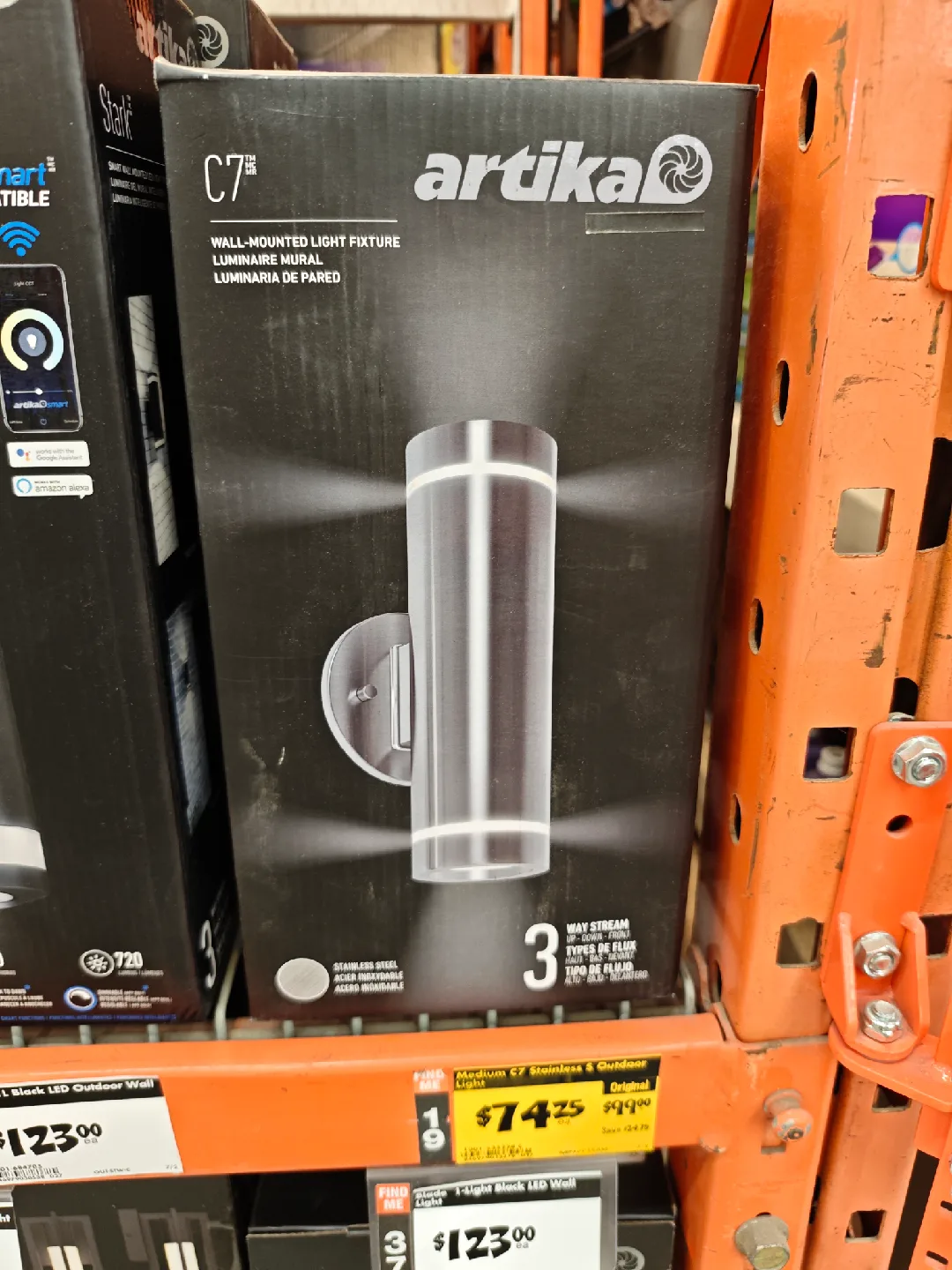 Artika C7 Stainless Steel Wall Light - New image indicator(3)