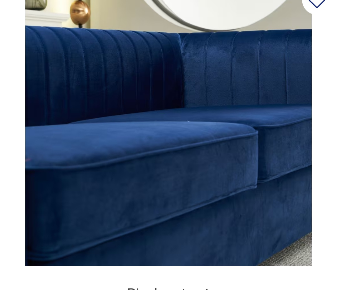 Blue Velvet Sofa Delivery & Setup - photo 5