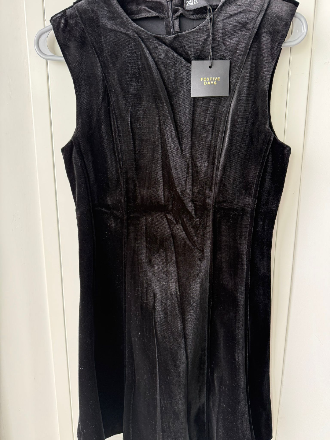 Zara Black Velvet Dress - Size S - photo 2