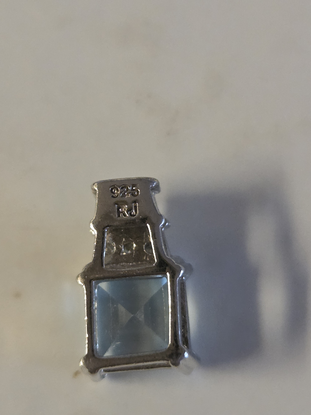 Sterling Silver Aquamarine Pendant - photo 2