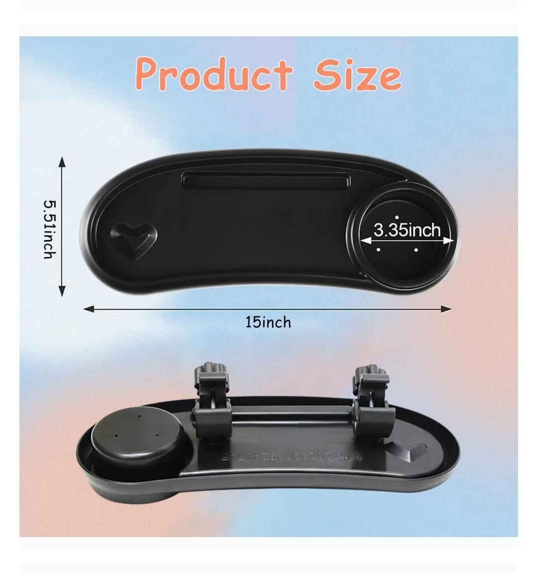 3 in 1 Upgraded Stroller Tray - Black image indicator(4)