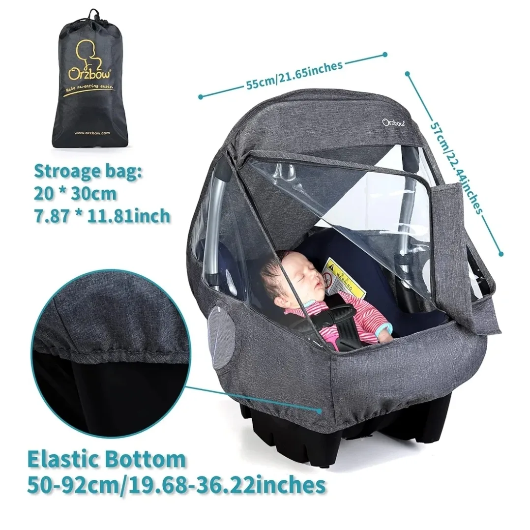 Infant Carseat rain cover/wind shield image indicator(2)