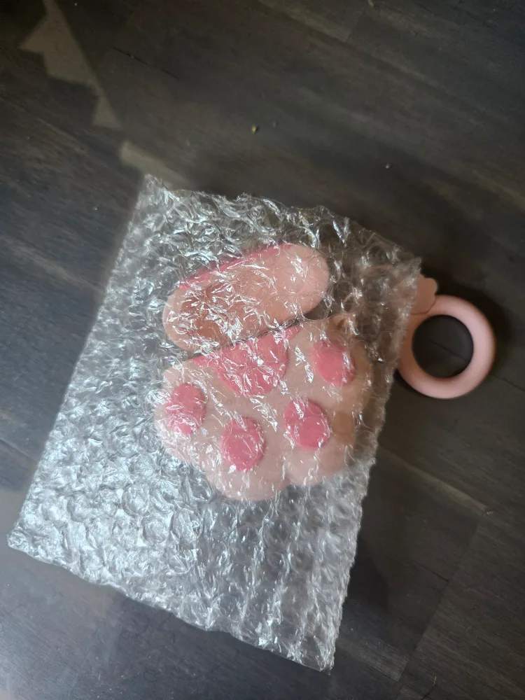 Cute Pink Paw AirPods Case image indicator(2)