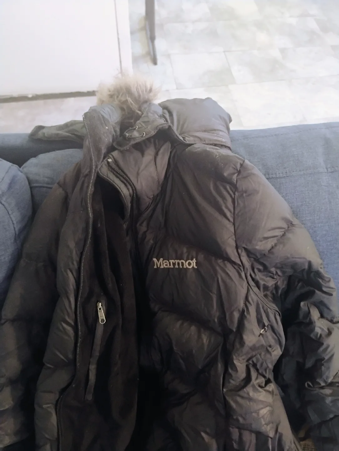 Marmot Black Down Puffer Jacket thumbnail