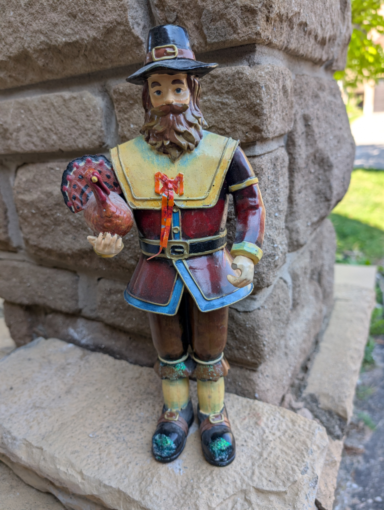 Pilgrim Woman Figurine