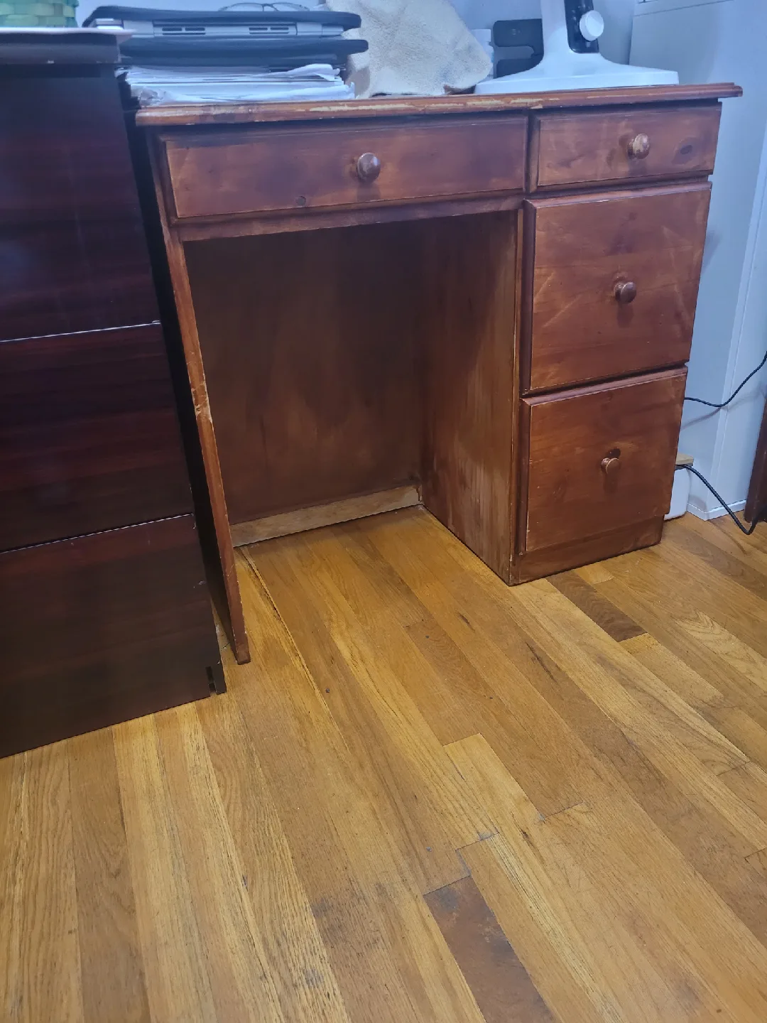Wooden Desk with Drawers thumbnail