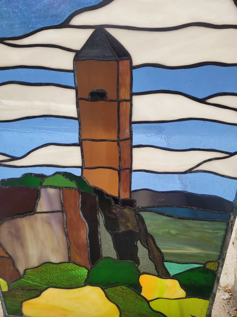 Stained Glass Window Art - Tower Scene image indicator(5)