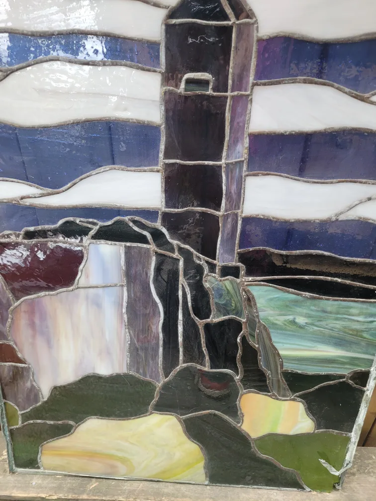 Stained Glass Window Art - Tower Scene image indicator(7)